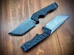 Small MilBr Straight Fixed Blade Tactical Knife Self Defense Tanto A2 Blade G10 Handle EDC Survival Tool Pocket Hunting Knives a4106