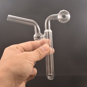 Kleine Mini Dab Rig Oliebrander Bong Groot formaat Heldere Pyrex Dikke Bubbler Rookwaterpijp Recycler Ashcatcher Bong met 30 mm oliespijkerkom