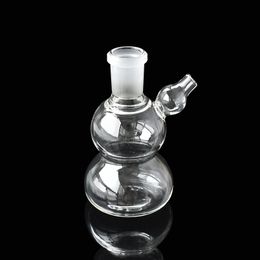 Petite mini pipe à fumer 14 mm femelle clair narguilé ensemble deux types percolateur en verre bong dab rig avec bol de tabac shisha diposable forme de gourde 3,4 pouces tuyaux en verre