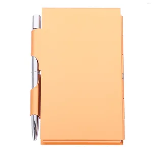 Petit portable en alliage d'aluminium de poche de bureau de bloc-notes avec le stylo
