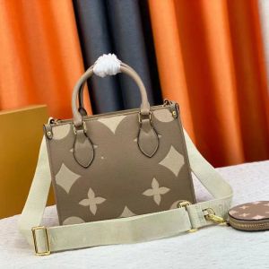 Small on go Shop Travel Designer Sac de créateur pour femmes luxe de luxe en cuir authentique sac fourre-tout