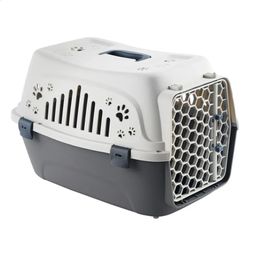 Kleine PET Outdoor Cat Box Ademend reisdoos duurzaam kitten puppy konijn kooi luchtvaartmaatschappij goedgekeurd transportkooi 240423