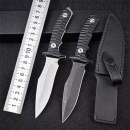 Small PL Force Mk9 Blade Straight Fixed Knife Black D2 Blade G10 Manque de poche tactique Camping EDC Survival Tool Couteaux A2764
