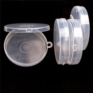 Verpakkingsmaterialen Kleine plastic doos Ronde Transparante PP opslagcollecties Container Case Donedry's voor handspinners