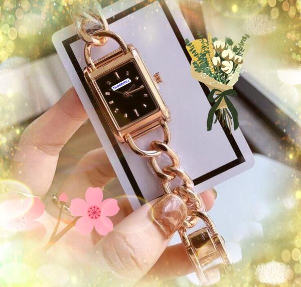 Montre pour femme avec cadran de petite forme rectangulaire, marque de luxe, étanche, mouvement à quartz, horloge militaire en acier inoxydable, bracelet étanche super brillant