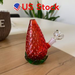Petit bang à fraises rouges de 4,5 pouces avec joint femelle de 10 mm
