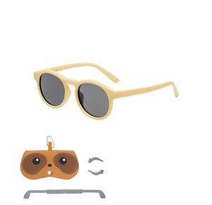 Small Round Polarise Kids Sunglasses Silicone Flexible Safety Children Glasses 0-3 ans Boys Filles Baby Eyewear UV400 (CJY)