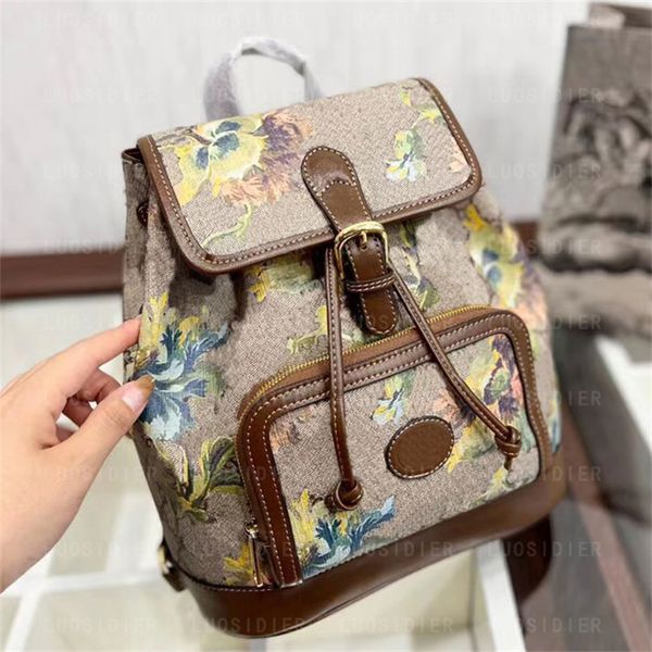 Mochila de diseñador para mujer Escuela con enclavamiento Ophidia Mediano Jumbo Bag Monopatín Web Mochila de viaje de cuero Recortar Crossbody Bolso Monedero