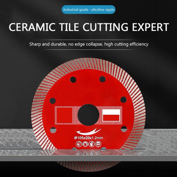 Small Saw Blade Diamond Disc Disc Roule Roule Rotary Ultra Thin Sharp Porcelain Céramique Tile pour Machine Angle Grinder