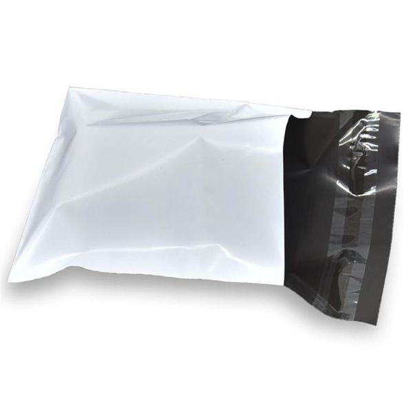 Petit sac de courrier en Poly blanc auto-adhésif, emballage Express, sacs de courrier, enveloppe en plastique, sac d'emballage 11x11 4cm2907