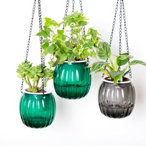 Pequeñas Macetas Colgantes con Riego Automático para Interiores y Exteriores Paquete de 3 4.3 Pequeñas Macetas Colgantes Mini Cesta Colgante para Jardín y Hogar