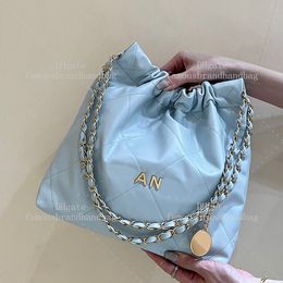Diseñador de bolsas de hombros pequeños para mujeres Mujeres de 37 cm Mirror Cadera de la cadena de bordillo bolsas de compras Bag Bag Bag Bag Bags con caja C016