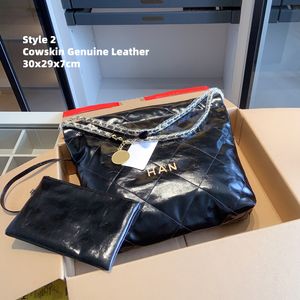 Kleine schoudertas Tas met trekkoord CC-emmertas Echt leer Draagtassen met gouden of zilveren ketting voor werk Preloved Designertassen Designerhandtassen Tas Mode