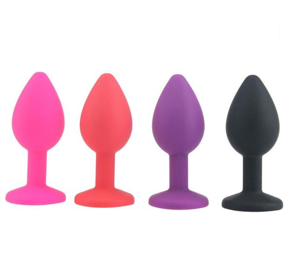 Small Silicone Anal perles Butt Plug avec des bijoux en cristal Produits gays adultes Plug anal érotique Anal Sex Toys For Woman Men8694174