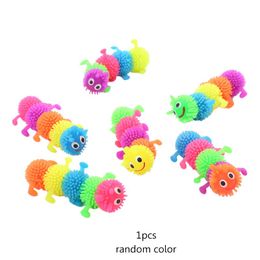 Kleine siliconen voor CATerpillar Toys Pet Puppy Kitten Toy Grappig voor CAT Chew Toy