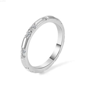 Anillo de bodas de eternidad simple pequeño Def Vvs Moissanite Silver 10k 14k 18k Gold Diamond Ring Hand Make Band