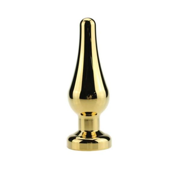 Juguetes anales dorados de tamaño pequeño con tapón anal de diamante para principiantes Cuentas anales de metal Juguetes sexuales unisex Productos sexuales para adultos para mujeres y hombres 2370983