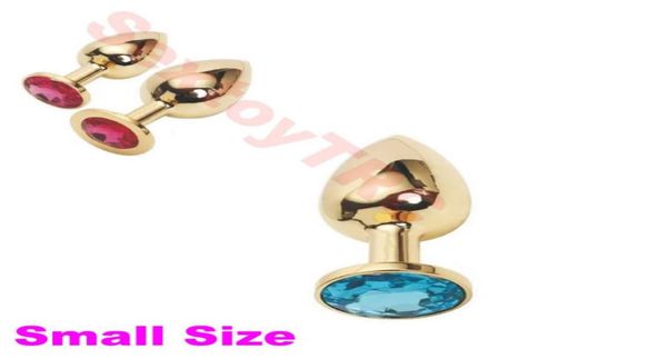 Petite taille Gold Spiral Metal Anal Plug