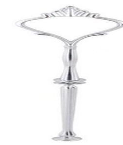 petite taille Nouveau arrivée 3 niveaux 45g plaque de gâteau stand de support ajustement de la fête de mariage en or argent Rod6202344