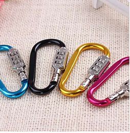 Small Size Travel Smart Combination Lock Bottle Hook Gesp 1 PC Alloy Carabiner Opknoping Code Chain Camping Wandel Hangslot