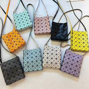 Kleine vierkante doos crossbody tas ontwerper rhombus stiksel frosted schoudertas dames handtas portemonnee