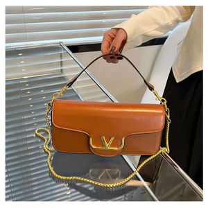 Kleine vierkante dameshandtas Nieuwe trendy modeketen Crossbody voor woon-werkverkeer Eén schoudertas onder de arm