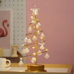 Petite table arbre de Noël |Arbre de Noël de bureau avec des lumières 13 pouces mini ornements de vacances de vacances Chambre de chambre de chambre supérieure