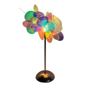 Petite lampe de table 3 couleurs claires en acrylique bricolage USB Lumière de nuit contemporaine pour le coucher de lit Décoration de la maison familiale