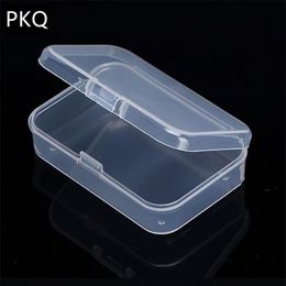 Pequeñas colecciones de caja de plástico transparente Caja de envasado de productos Lindo mini estuche Clear Caja pequeña LJ2008122268