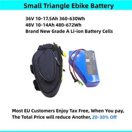 Petit triangle siège sac ebike batterie Li-ion 36v 10ah 12Ah 13ah 15ah 17.5ah 48v 10ah 12ah 13ah 14ah 250w 500w 750w 1000w batterie