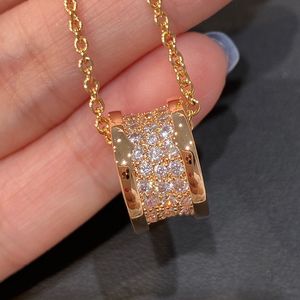 Kleine taille serie designer ketting voor vrouwen diamanten hoogste tegenkwaliteit merkontwerper 925 zilver verguld 18K premium geschenken met doos 024