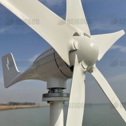 Kleine windturbinevrije energie 5 kW 5000W 48V 24V 12V 5 Blades met MPPT/ladingscontroller Windmills RV Yacht Farm voor thuisgebruik