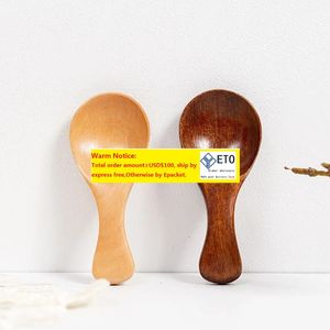 Pequeñas cucharas de sal de madera condimentos de madera maciza cucharada de cucharaditas hechas a mano condimento de azúcar jam de té mostaza crea zz