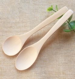 Petite cuillère en bois couteau à confiture écologique cuillère à miel cuillère à vaisselle pour enfants cuillères à soupe en bois manger cuillères à mélanger BH329055273