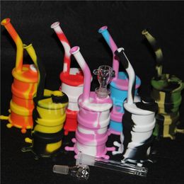 narguilés plus petit tapis de silicone silicone Rigs Waterpipe Silicone Hookah Bongs Cool Shape DHL