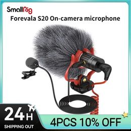 SmallRig S20 op cameramicrofoon met shockmount video-stereomicrofoon voor DSLR-camera's, iPhone en smartphones 3 8 231226