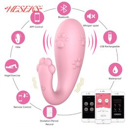 Smart APP wibrator Bluetooth sexy zabawki dla kobiety pilot may potwr echtaczka estimulador de punto g masaer waginy