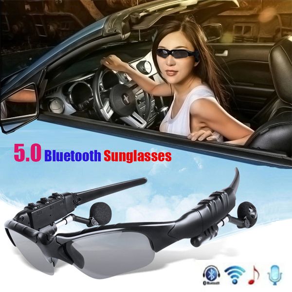 Smart Audio Bluetooth Lunettes de soleil Écouteurs BT50 Casque Lunettes Écouteurs sans fil Double connexion compatible avec tous les téléphones intelligents Appareil9012131