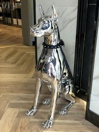 Smart Automation Modules Home Decor Sculpture Doberman Dog groot formaat kunst Animaal beelden Figurine Room Decoratie Resin Statue ornamentgift