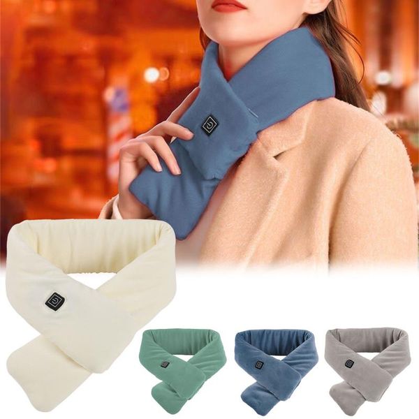 Modules d'automatisation intelligents Écharpe extérieure Coussin chauffant pour vêtements USB Coussins chauffants électriques d'hiver 3 vitesses réglables en fibre de carbone pour les couples de femmes