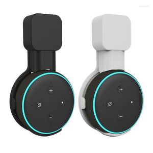 Wall Mount Stand Hanger for Echo Dot 3rd Gen: Smart Outlet Holder Case with 3 Slots