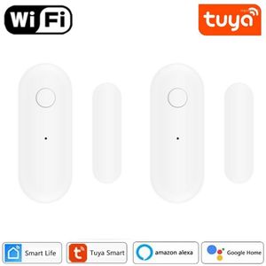 Modules d'automatisation intelligents Tuya Home WiFi capteur de porte détecteurs ouverts Protection de sécurité système d'alarme alerte