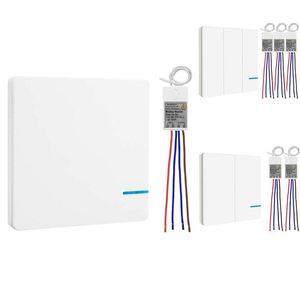 Modules d'automatisation intelligents Kit d'interrupteur de lumière sans fil IP54 étanche sans mur de câblage avec petit récepteur ControlSmart à distance