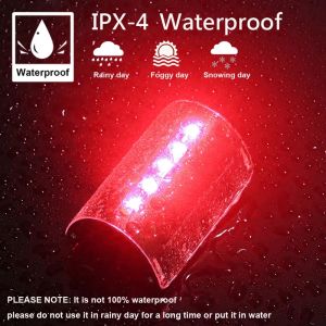 Smart Bike Tail Light, USB -oplaadbare achterlichten Cycling Safety Accessories, waterdichte heldere waarschuwing Back Bicycle zaklamp