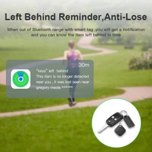 Smart Bluetooth GPS Tracker fonctionne avec Find My My App Anti Lose Rappel Dispositif pour le localisateur de remplacement de balise iPhone MFI Classé