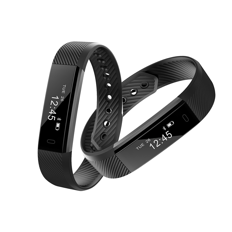 Intelligentes Armband, Fitness-Tracker, intelligente Uhr, Schrittzähler, Aktivitätsmonitor, intelligente Armbanduhr, Wecker, Vibrationsuhr für iOS, Android, iPhone