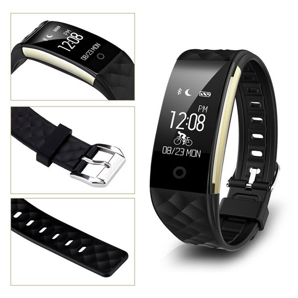 Reloj pulsera inteligente Monitor de ritmo cardíaco IP67 Sport Fitness Tracker reloj de pulsera inteligente Bluetooth pantalla a Color Smartwatch para Android IOS