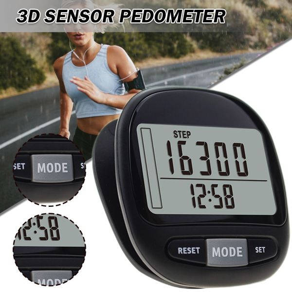 Pulseras inteligentes Podómetros 1set Multifuncional Distancia a pie Podómetro Fitness Calorías Ejercicio Contador Pasos precisos Pantalla digital Podómetros 230615