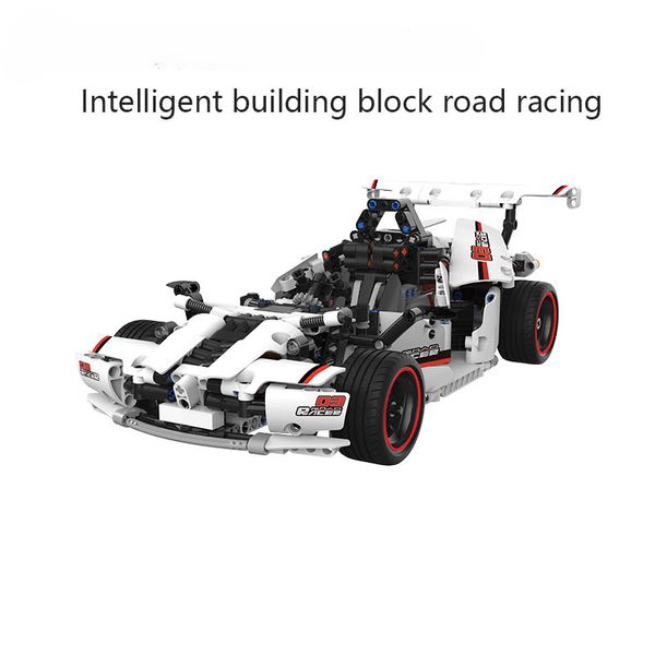 Blocs de construction intelligents, voiture électrique de course sur route, Bluetooth, Compatible 5.0, télécommande, jouet pour enfants