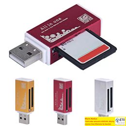 Smart Card Reader Multi Memory Card Reader voor Memory Stick Pro Duo Micro SD TF M2 MMC SDHC MS